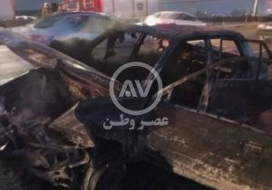 واژگونی آتشین پراید ۳ کشته برجای گذاشت/ عکس