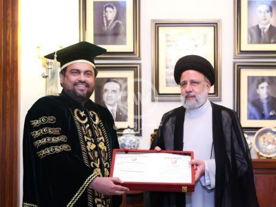 ابراهیم رییسی دکترا گرفت