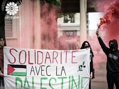 حضور اپوزیسیون کنار نیرو‌های پلیس آمریکا برای سرکوب دانشجویان