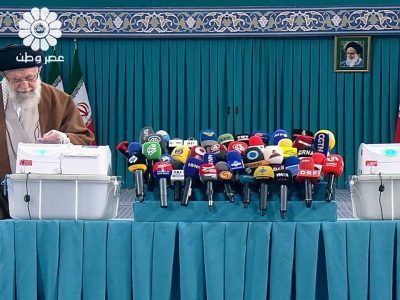 حضور رهبر انقلاب در پای صندوق رای