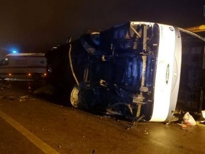 ۱۰ زن مسافر، قربانی واژگونی اتوبوس بوشهر – مشهد