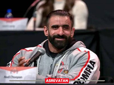 کری خوانی هادی چوپان در کنفرانس خبری مسترالمپیا: امسال هیچ‌کس نمی‌تواند نزدیکم شود