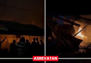 تصاویر هولناک آخرالزمانی از زنده سوختن آوارگان فلسطینی