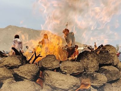 جشنواره سنتی کلوخ پزان در شمال فارس برگزار شد