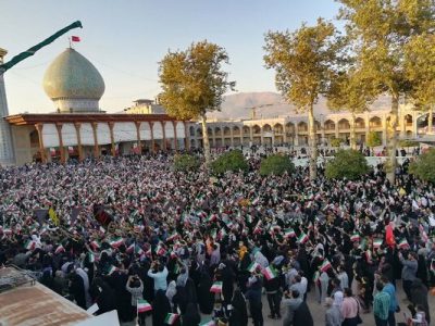 برگزاری همایش اقتدار بسیجیان فارس در حرم شاهچراغ (ع)