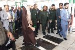 برگزاری مراسم گلباران مزار شهدای شهرستان فسا در هفته بسیج