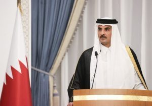 امیر قطر: نوار غزه تقریبا به طور کامل ویران شده / صلح پایدار فقط از طریق راهکار دو دولتی حاصل می‌شود