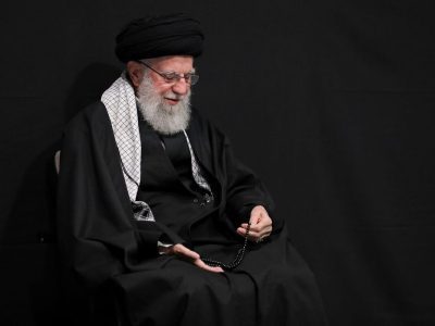 اولین شب مراسم عزاداری حضرت فاطمه‌(س) با حضور مقام معظم رهبری