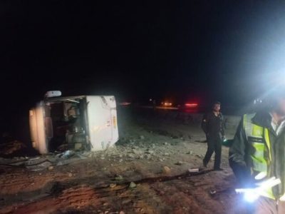 عدم توجه به جلو و خواب آلودگی راننده اتوبوس ۳مصدوم برجا گذاشت