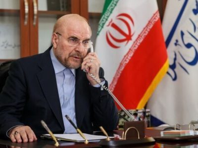 گفت و گوی تلفنی قالیباف با رئیس مجلس سوریه: از سوریه در برابر گروه‌های تروریستی حمایت می‌کنیم