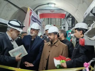 افتتاح تونل انتقال انرژی برق و خطوط کابلی شیراز