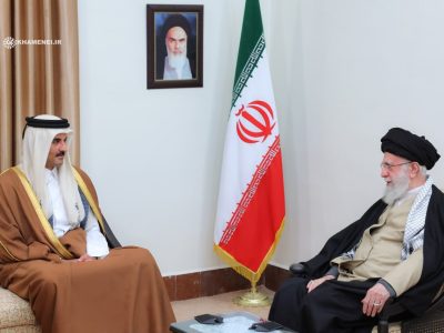 امیر قطر با رهبر انقلاب دیدار کرد