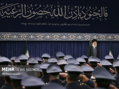 فرماندهان نیروی هوایی و پدافند هوایی ارتش با رهبر انقلاب دیدار می‌کنند