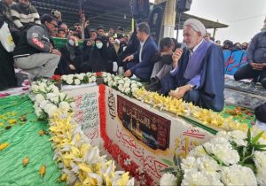 پیکر شهید تازه تفحص شده در زادگاهش به خاک سپرده شد