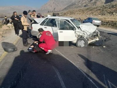 ۱۰ مصدوم بر اثر تصادف در محور پاسارگاد – مرودشت