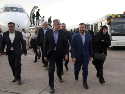 رئیس سازمان انرژی اتمی کشور وارد شیراز شد