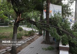 وقوع توفان شدید با سرعت ۱۰۰ کیلومتر در ساعت در تهران و البرز