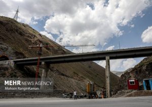 پیشرفت فیزیکی ۸۹.۵ درصدی منطقه ۲ آزادراه تهران – شمال
