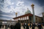 آیین جاروزنی صحن حرم حضرت شاهچراغ(ع)