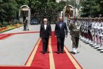 استقبال رسمی معاون اول رئیس‌جمهور از نخست وزیر ازبکستان