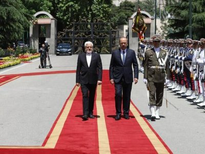 استقبال رسمی معاون اول رئیس‌جمهور از نخست وزیر ازبکستان