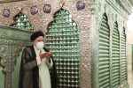 تشرف شهید آیت الله رئیسی به حرم شاهچراغ (ع)