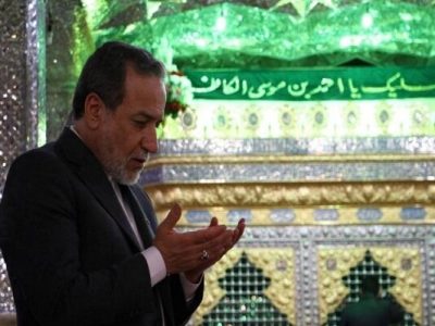 تشرف وزیر امور خارجه به حرم مطهر حضرت احمد بن موسی الکاظم شاهچراغ (ع)