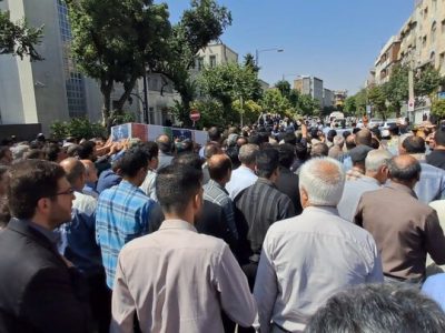 تشییع قاضی شهید احسان باقری در شیراز