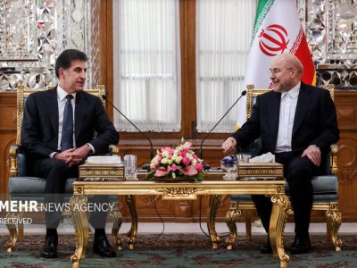 دیدار رئیس اقلیم کردستان با قالیباف