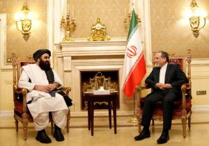 دیدار وزیر خارجه حکومت سرپرست افغانستان با عراقچی