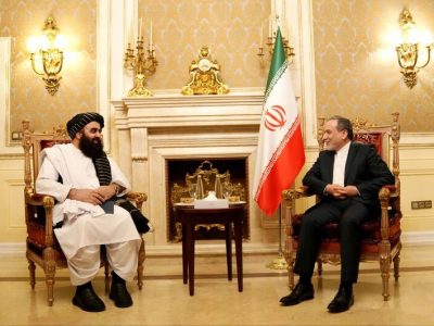 دیدار وزیر خارجه حکومت سرپرست افغانستان با عراقچی