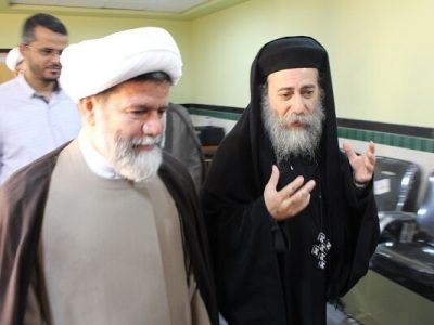 دیدار کشیش مصری با مدیر حوزه علمیه فارس