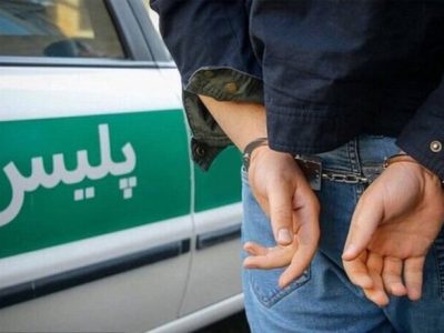 لحظه دستگیری قاتل ۴ نفر در خیابان منوچهری شیراز
