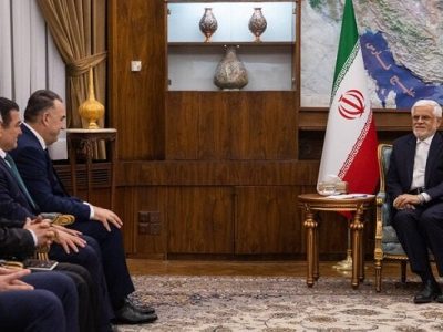 میزبانی عارف از وزیر انرژی تاجیکستان
