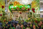 گلباران ضریح مطهر حضرت احمد بن موسی الکاظم شاهچراغ(ع)