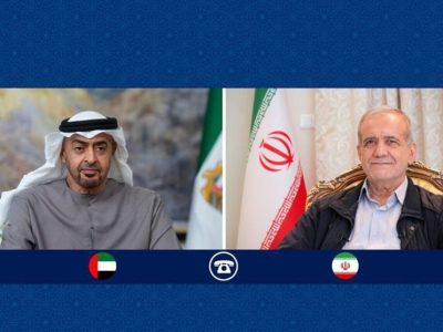 پزشکیان در گفتگو با بن‌زاید:با این رویه منطقه آرامش نمی‌بیند