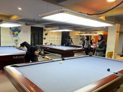 برگزاری رقابت های پاکت بیلیارد بانوان به مناسبت عید غدیر خم
