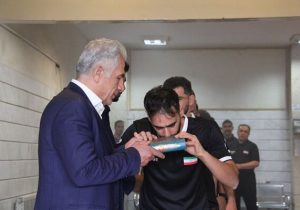 برگزاری مراسم بدرقه تیم فوتسال ناشنوایان قبل از مسابقات جهانی