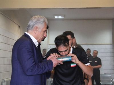 برگزاری مراسم بدرقه تیم فوتسال ناشنوایان قبل از مسابقات جهانی