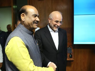تاکید ایران و هند بر گسترش همکاری‌های پارلمانی در حاشیه اجلاس بریکس