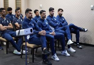 جلسه فنی امیر قلعه‌نویی برای بازیکنان تیم ملی فوتبال