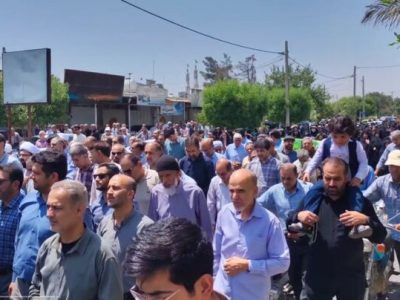 راهپیمایی مردم فسا در محکومیت حملات رژیم صهیونیستی